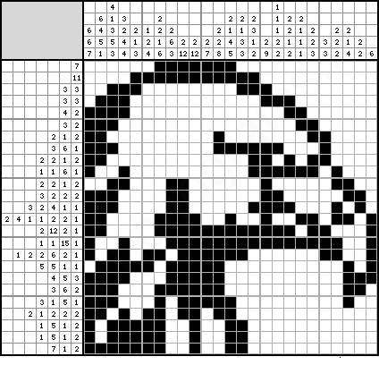 Nonogram - Eagle example